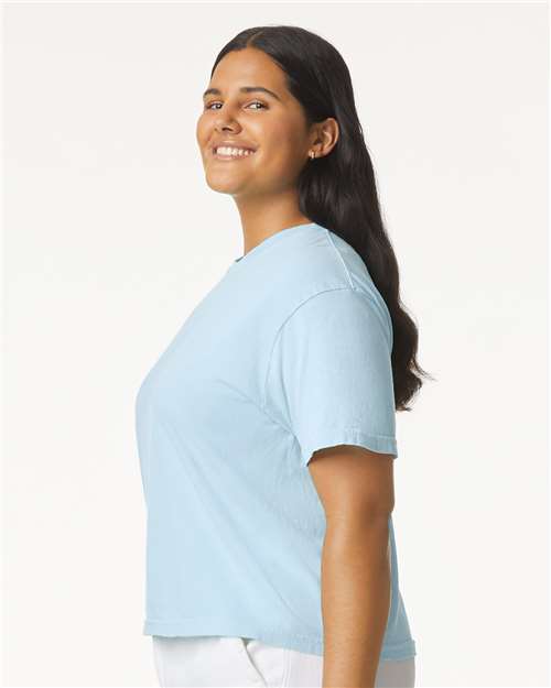 Comfort Colors 3023CL Women's Garment-Dyed Heavyweight Boxy T-Shirt - Side view