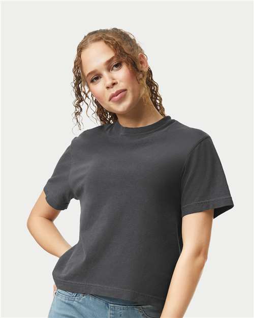 Comfort Colors 3023CL Women's Garment-Dyed Heavyweight Boxy T-Shirt - Front view