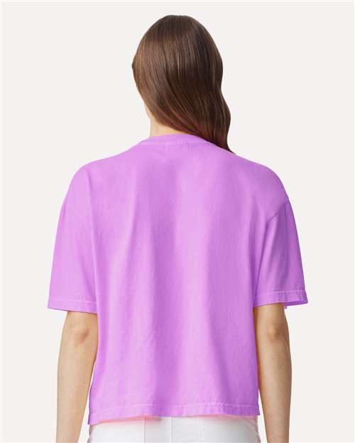 Comfort Colors 3023CL Women's Garment-Dyed Heavyweight Boxy T-Shirt - Back view