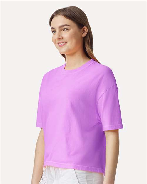 Comfort Colors 3023CL Women's Garment-Dyed Heavyweight Boxy T-Shirt - Side view
