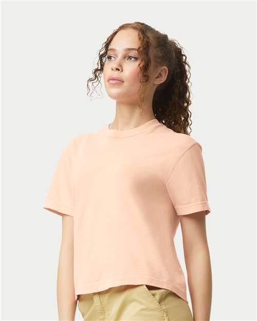 Comfort Colors 3023CL Women's Garment-Dyed Heavyweight Boxy T-Shirt - Side view