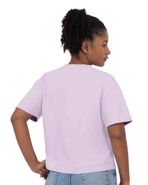 Comfort Colors 3023CL Women's Garment-Dyed Heavyweight Boxy T-Shirt - Back view