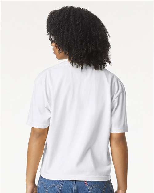 Comfort Colors 3023CL Women's Garment-Dyed Heavyweight Boxy T-Shirt - Back view