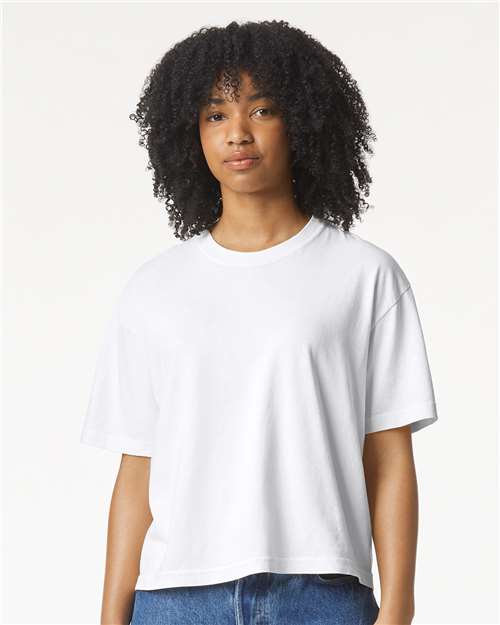 Comfort Colors 3023CL Women's Garment-Dyed Heavyweight Boxy T-Shirt - Front view