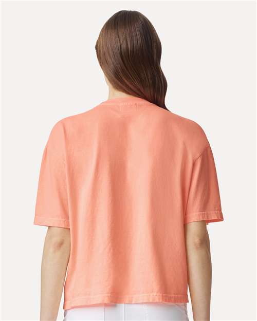 Comfort Colors 3023CL Women's Garment-Dyed Heavyweight Boxy T-Shirt - Back view
