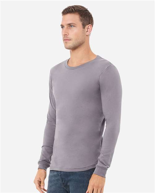 BELLA  CANVAS 3501 Unisex Jersey Long Sleeve Tee - Side view