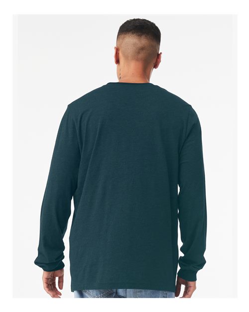 BELLA  CANVAS 3501 Unisex Jersey Long Sleeve Tee - Back view