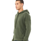 BELLA  CANVAS 3729 Unisex Sponge Fleece Drop Shoulder Hoodie Sweatshirt - Side view