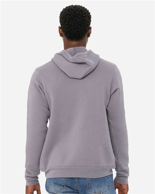 BELLA  CANVAS 3719 Unisex Sponge Fleece Hoodie Sweatshirt - Back view