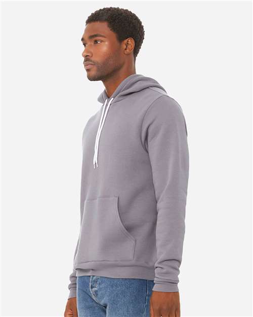 BELLA  CANVAS 3719 Unisex Sponge Fleece Hoodie Sweatshirt - Side view