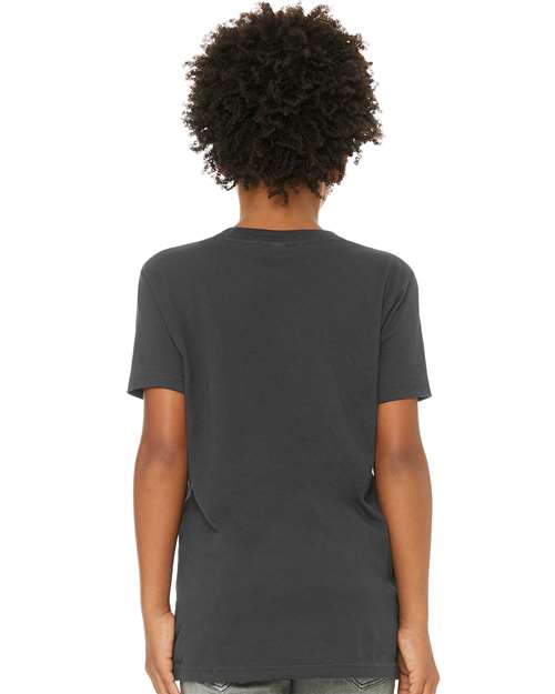 BELLA  CANVAS 3001Y Youth Jersey Tee - Back view