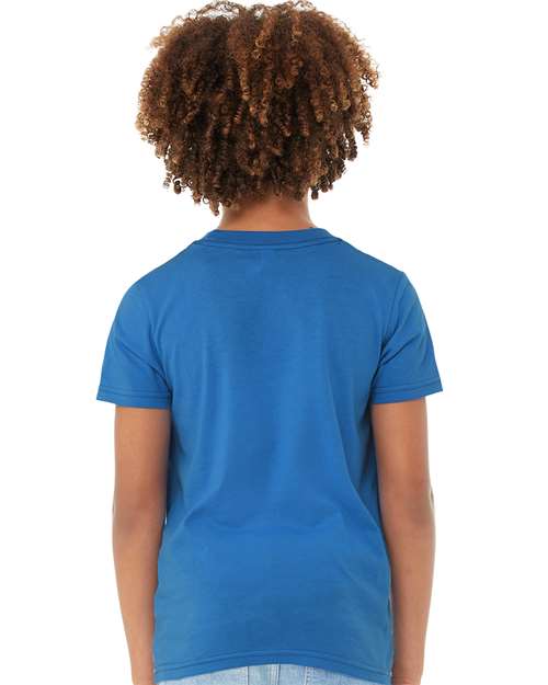 BELLA  CANVAS 3001Y Youth Jersey Tee - Back view