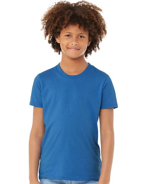 BELLA  CANVAS 3001Y Youth Jersey Tee - Front view