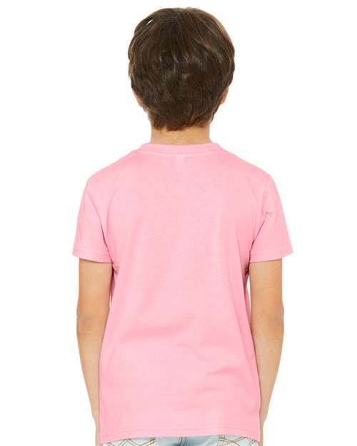 BELLA  CANVAS 3001Y Youth Jersey Tee - Back view
