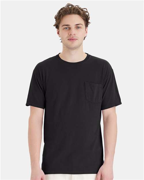 ComfortWash by Hanes GDH150 Unisex Garment-Dyed Pocket T-Shirt - Front view