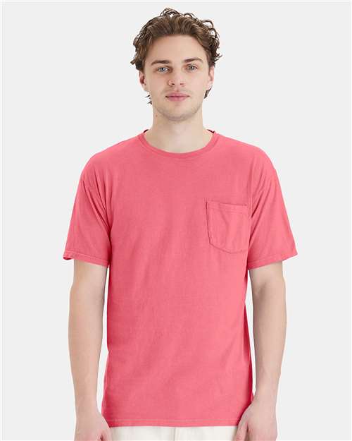 ComfortWash by Hanes GDH150 Unisex Garment-Dyed Pocket T-Shirt - Front view