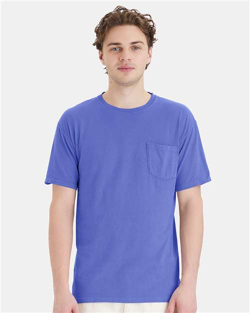 ComfortWash by Hanes GDH150 Unisex Garment-Dyed Pocket T-Shirt - Front view