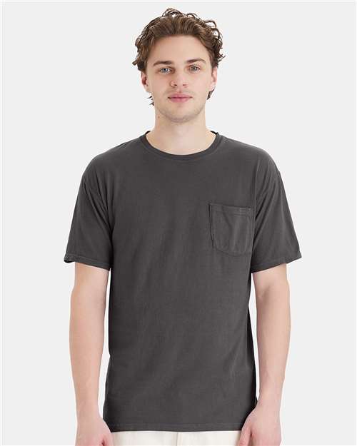ComfortWash by Hanes GDH150 Unisex Garment-Dyed Pocket T-Shirt - Front view