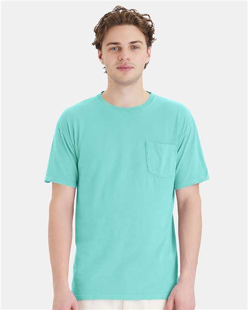 ComfortWash by Hanes GDH150 Unisex Garment-Dyed Pocket T-Shirt - Front view