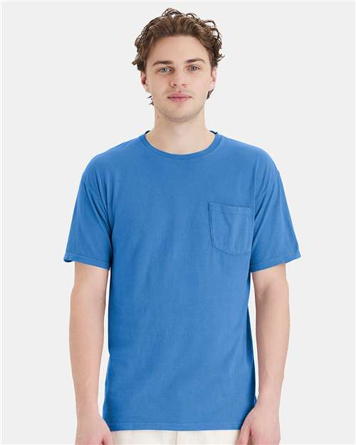 ComfortWash by Hanes GDH150 Unisex Garment-Dyed Pocket T-Shirt - Front view