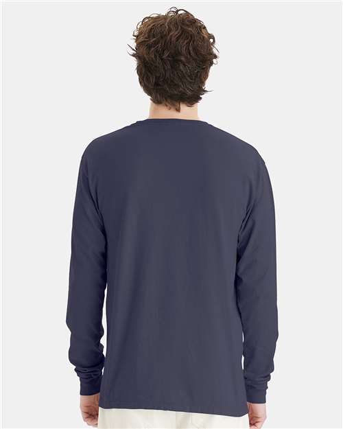 ComfortWash by Hanes GDH200 Unisex Garment-Dyed Long Sleeve T-Shirt - Back view