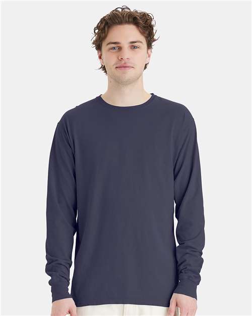 ComfortWash by Hanes GDH200 Unisex Garment-Dyed Long Sleeve T-Shirt - Front view