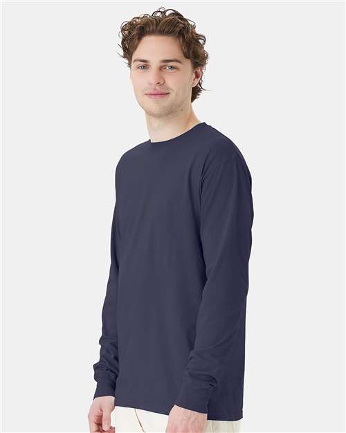 ComfortWash by Hanes GDH200 Unisex Garment-Dyed Long Sleeve T-Shirt - Side view