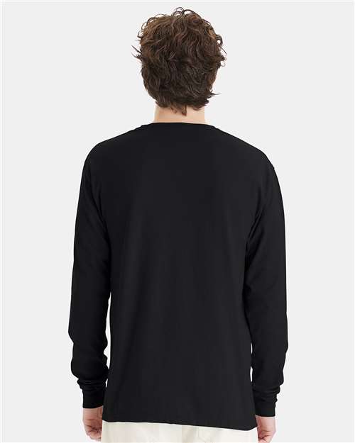 ComfortWash by Hanes GDH200 Unisex Garment-Dyed Long Sleeve T-Shirt - Back view