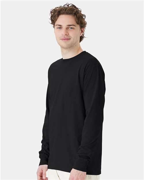 ComfortWash by Hanes GDH200 Unisex Garment-Dyed Long Sleeve T-Shirt - Side view