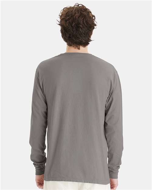 ComfortWash by Hanes GDH200 Unisex Garment-Dyed Long Sleeve T-Shirt - Back view