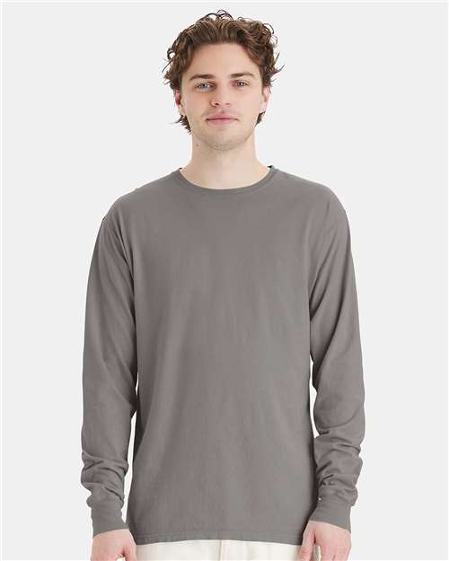 ComfortWash by Hanes GDH200 Unisex Garment-Dyed Long Sleeve T-Shirt - Front view