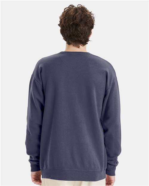 ComfortWash by Hanes GDH400 Unisex Garment-Dyed Crewneck Sweatshirt - Back view