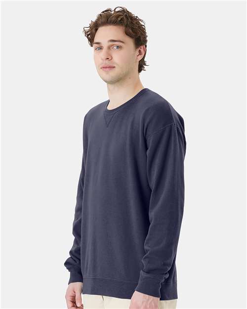 ComfortWash by Hanes GDH400 Unisex Garment-Dyed Crewneck Sweatshirt - Side view