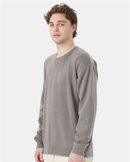 ComfortWash by Hanes GDH400 Unisex Garment-Dyed Crewneck Sweatshirt - Side view
