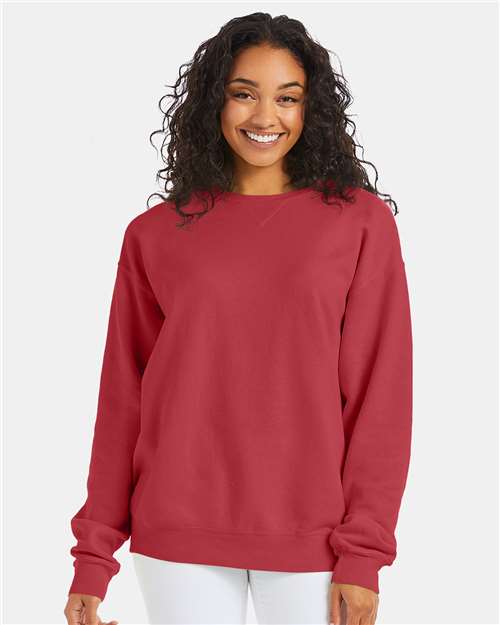 ComfortWash by Hanes GDH400 Unisex Garment-Dyed Crewneck Sweatshirt - Front view