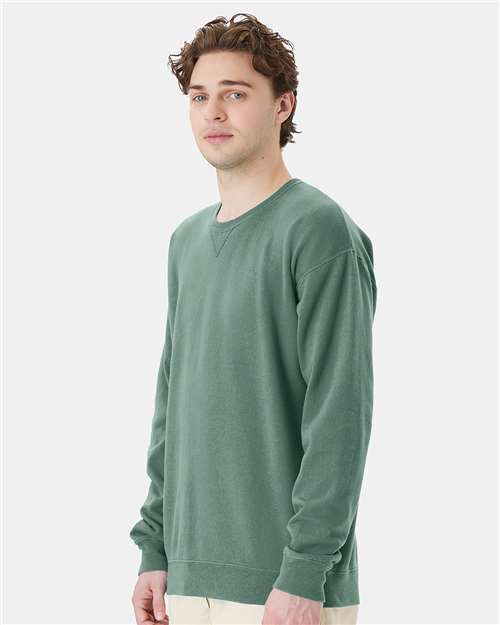 ComfortWash by Hanes GDH400 Unisex Garment-Dyed Crewneck Sweatshirt - Side view