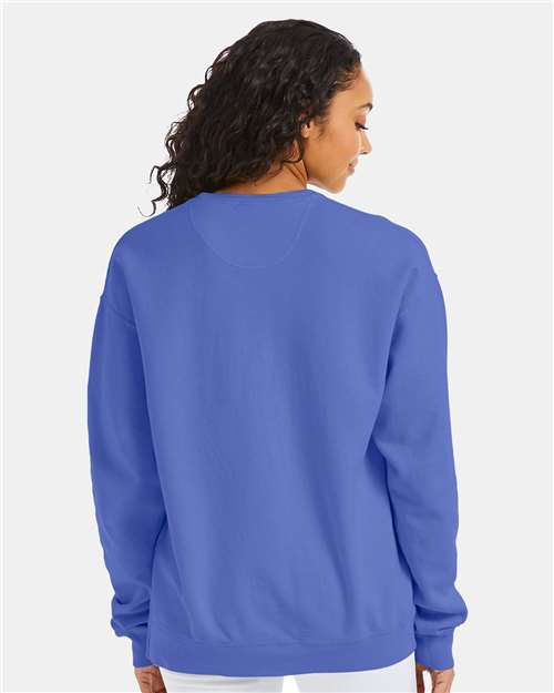 ComfortWash by Hanes GDH400 Unisex Garment-Dyed Crewneck Sweatshirt - Back view