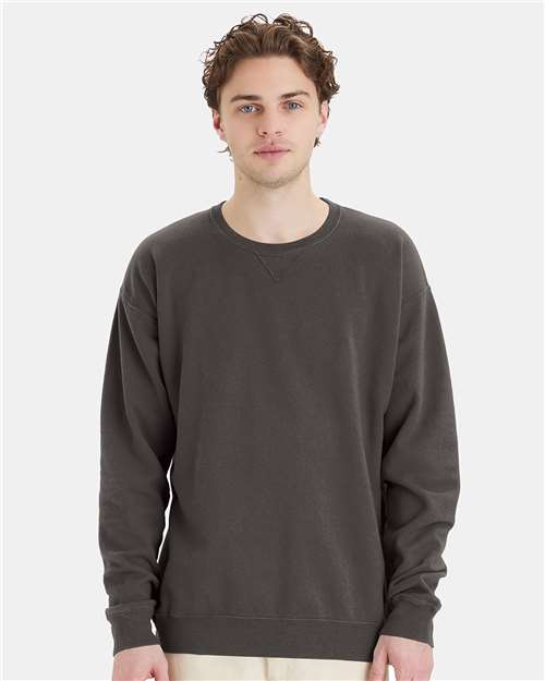 ComfortWash by Hanes GDH400 Unisex Garment-Dyed Crewneck Sweatshirt - Front view