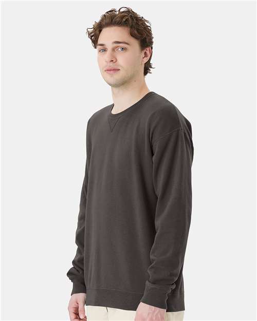 ComfortWash by Hanes GDH400 Unisex Garment-Dyed Crewneck Sweatshirt - Side view