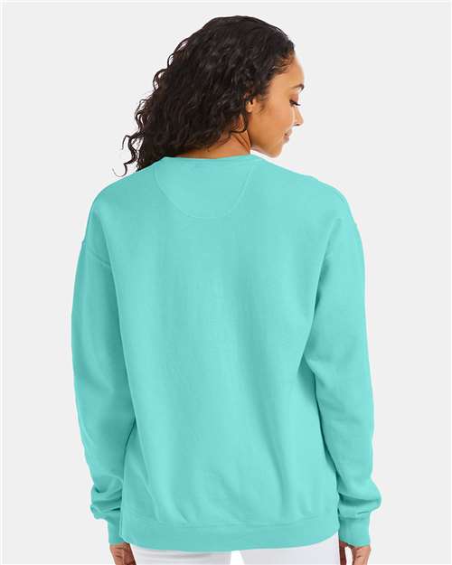 ComfortWash by Hanes GDH400 Unisex Garment-Dyed Crewneck Sweatshirt - Back view