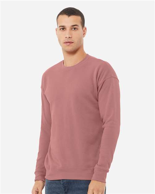 BELLA  CANVAS 3945 Unisex Sponge Fleece Drop Shoulder Crewneck Sweatshirt - Side view