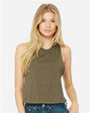 BELLA  CANVAS 6682 Women's Racerback Crop Tank - Front view