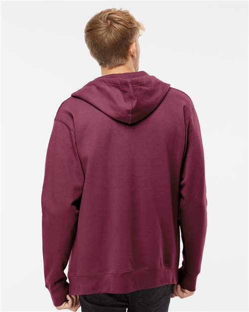 Independent Trading Co. SS4500Z Unisex Midweight Full-Zip Hooded Sweatshirt - Back view