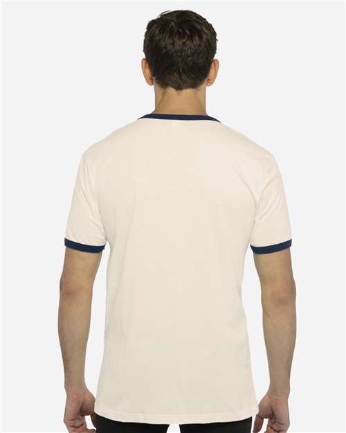Next Level 3604 Unisex Cotton Ringer Tee - Back view