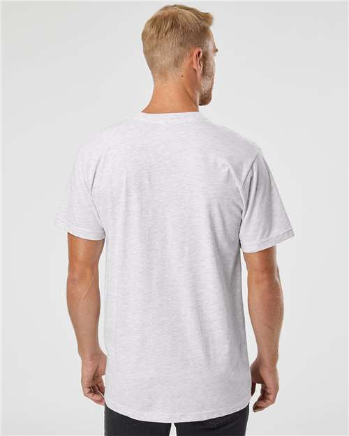 American Apparel 2001 Unisex Fine Jersey Tee - Back view