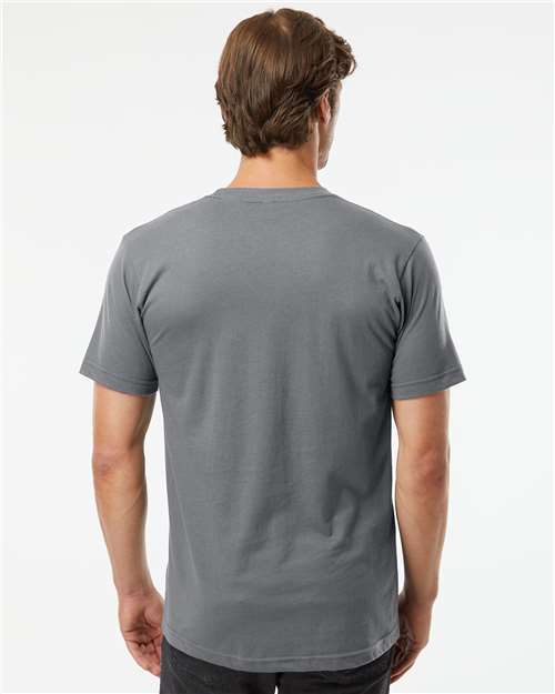 American Apparel 2001 Unisex Fine Jersey Tee - Back view