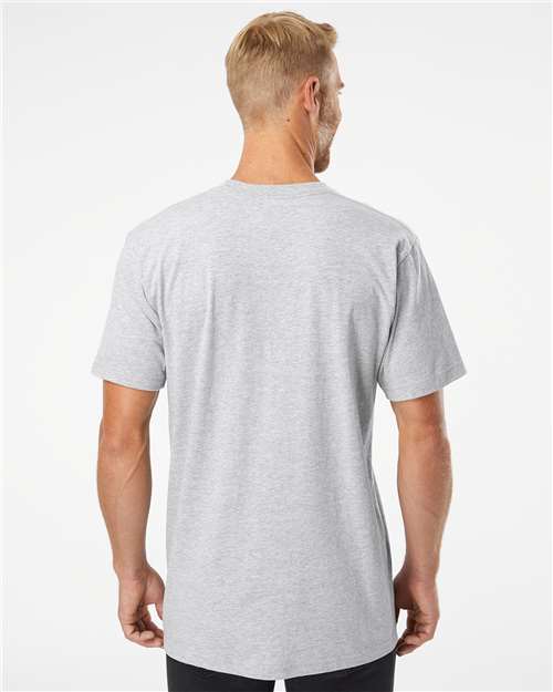 American Apparel 2001 Unisex Fine Jersey Tee - Back view