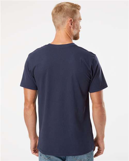 American Apparel 2001 Unisex Fine Jersey Tee - Back view