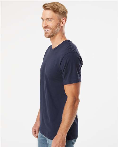 American Apparel 2001 Unisex Fine Jersey Tee - Side view