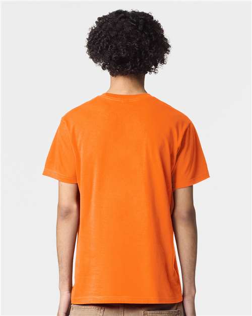 American Apparel 2001 Unisex Fine Jersey Tee - Back view